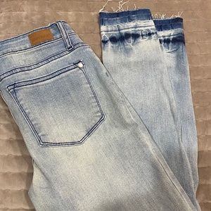 Judy Blue mid rise with distressed cuffs
